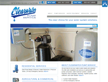 Tablet Screenshot of clearwaterpumpservices.com